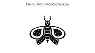 Flying Moth Monotone Icon In Powerpoint Pptx Png And Editable Eps Format