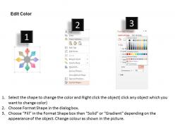 Fo eight staged petal infographics and icons flat powerpoint design
