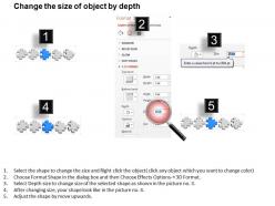 Fo five puzzles logical flow diagram and icons powerpoint template