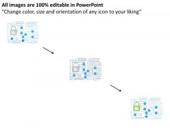 Fo multiple icons and lock for internet security powerpoint template