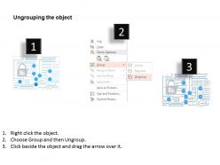 Fo multiple icons and lock for internet security powerpoint template
