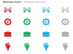 Folder suitcase process control funnel ppt icons graphics