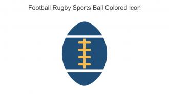 Football Rugby Sports Ball Colored Icon In Powerpoint Pptx Png And Editable Eps Format