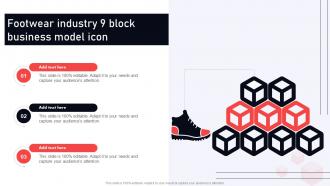Footwear Industry 9 Block Business Model Icon