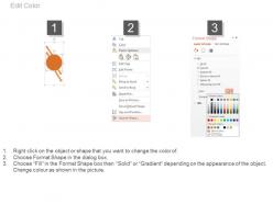 Four circles and icons for business idea generation powerpoint slides