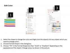 Four colored tags with deal safety business icons flat powerpoint design