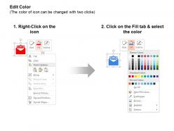 Four different mail communication chat bubbles ppt icons graphics