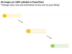Four option banners with time and banking icons flat powerpoint design