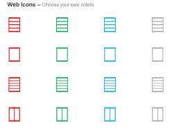 Four segments one page five tags two page ppt icons graphics