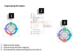 Four staged business icons for analysis flat powerpoint design