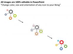 Four staged infographics with business deal icons flat powerpoint desgin