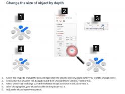 Four staged option diagram with icons powerpoint template slide