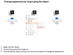 Four staged text boxes with icons powerpoint template slide