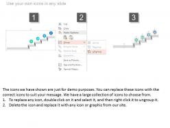Four steps and icons for business process analysis powerpoint slides