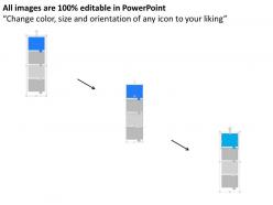 Four steps vertical text boxes with icons powerpoint template slide