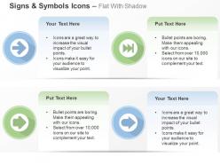 Four unidirectional arrows process flow ppt icons graphics