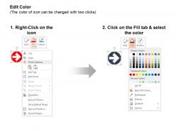 Four unidirectional arrows process flow ppt icons graphics