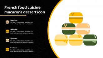 French Food Cuisine Macarons Dessert Icon