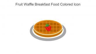 Fruit Waffle Breakfast Food Colored Icon In Powerpoint Pptx Png And Editable Eps Format