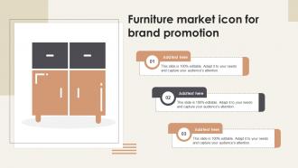 Furniture Market Icon For Brand Promotion Ppt Powerpoint