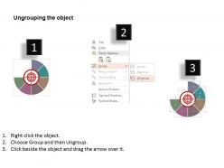 Fx six option circle chart with travel icons flat powerpoint design