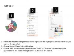 Fx six option circle chart with travel icons flat powerpoint design