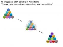 Fx ten staged business chart and icons flat powerpoint design