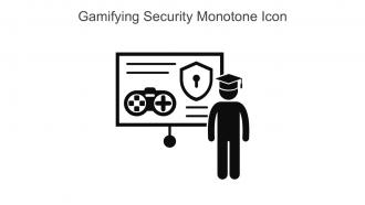 Gamifying Security Monotone Icon In Powerpoint Pptx Png And Editable Eps Format