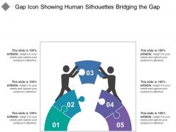 Gap icon showing human silhouettes bridging the gap