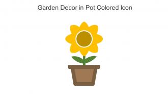 Garden Decor In Pot Colored Icon In Powerpoint Pptx Png And Editable Eps Format