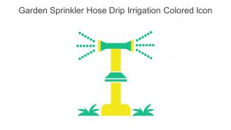 Garden Sprinkler Hose Drip Irrigation Colored Icon In Powerpoint Pptx Png And Editable Eps Format