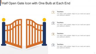 Gate icon powerpoint ppt template bundles