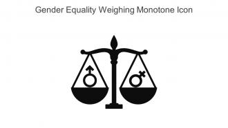 Gender Equality Weighing Monotone Icon In Powerpoint Pptx Png And Editable Eps Format