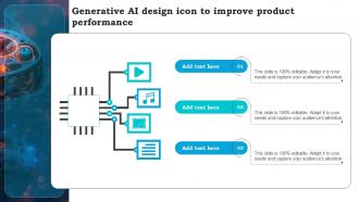 Generative Ai Design Icon To Improve Product Performance Ppt Template
