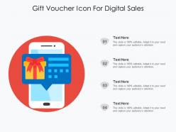 Gift voucher icon for digital sales