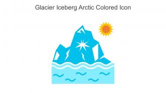Glacier Iceberg Arctic Colored Icon In Powerpoint Pptx Png And Editable Eps Format