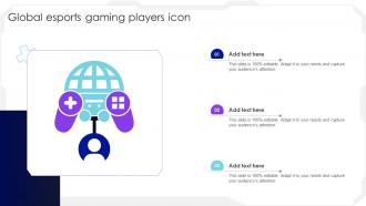 Global Esports Gaming Players Icon