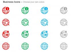Global information search confirmation locations ppt icons graphics