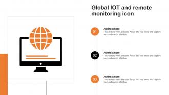 Global Iot And Remote Monitoring Icon