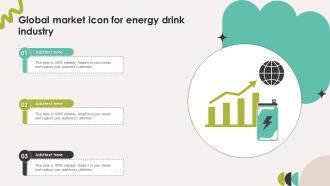 Global Market Icon For Energy Drink Industry