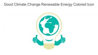 Good Climate Change Renewable Energy Colored Icon In Powerpoint Pptx Png And Editable Eps Format