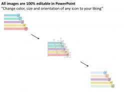Gp five staged sequential text boxes and icons flat powerpoint design