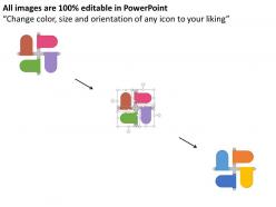 Gq four option flags with icons flat powerpoint design