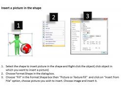 Graduate men standing near globe education ppt graphics icons powerpoint