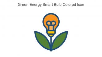 Green Energy Smart Bulb Colored Icon In Powerpoint Pptx Png And Editable Eps Format