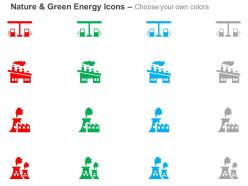 Green fuel factory production nuclear reactor ppt icons graphics