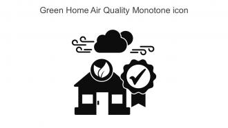 Green Home Air Quality Monotone Icon In Powerpoint Pptx Png And Editable Eps Format