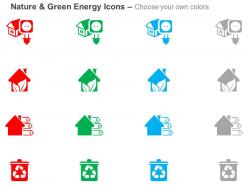 Green house energy bio energy recycling ppt icons graphics