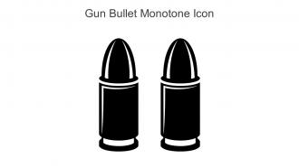 Gun Bullet Monotone Icon In Powerpoint Pptx Png And Editable Eps Format