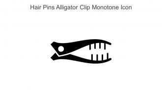 Hair Pins Alligator Clip Monotone Icon In Powerpoint Pptx Png And Editable Eps Format